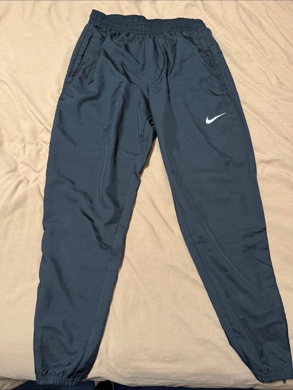 Nike Black Joggers with White Swoosh
